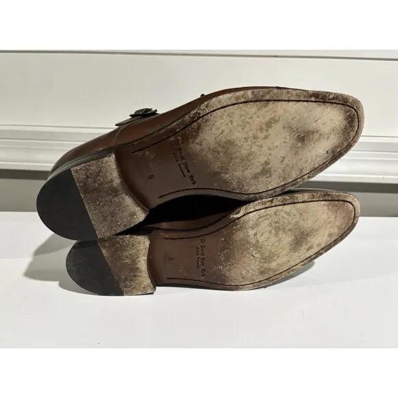 To Boot New York Adam Derrick Double Monk Strap Dress Shoes Size 9 Made In Italy