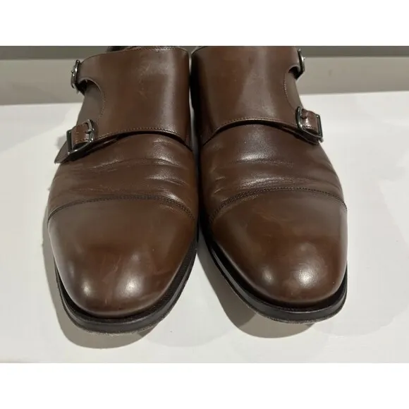 To Boot New York Adam Derrick Double Monk Strap Dress Shoes Size 9 Made In Italy