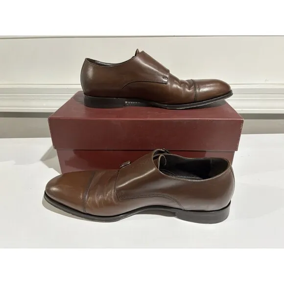 To Boot New York Adam Derrick Double Monk Strap Dress Shoes Size 9 Made In Italy