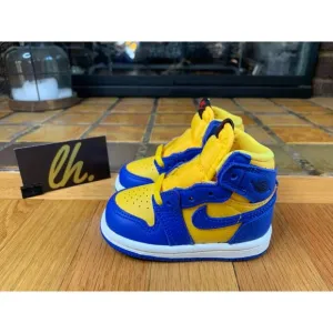 Toddler 3c Air Jordan 1 Retro High OG “Reverse Laney” Athletic Basketball Shoes