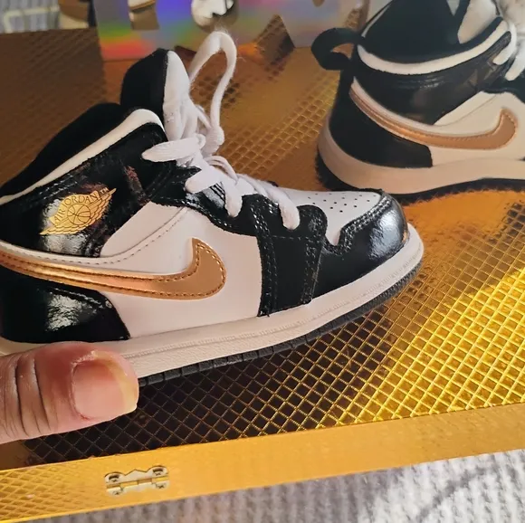 Toddler Air Jordan 1 Mid Patent TD /7c