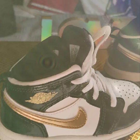 Toddler Air Jordan 1 Mid Patent TD /7c
