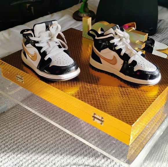 Toddler Air Jordan 1 Mid Patent TD /7c