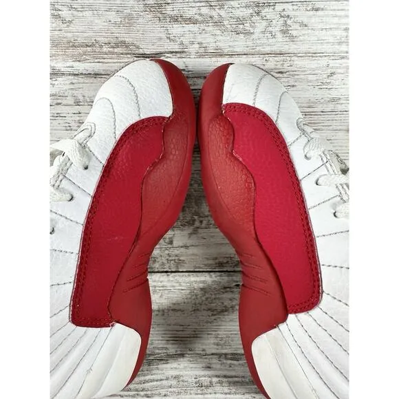 Toddler Nike Air Jordan 12 Retro 'Cherry' Red/White Sneakers Sz 12C