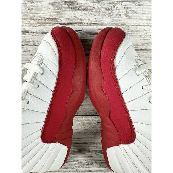 Toddler Nike Air Jordan 12 Retro 'Cherry' Red/White Sneakers Sz 12C
