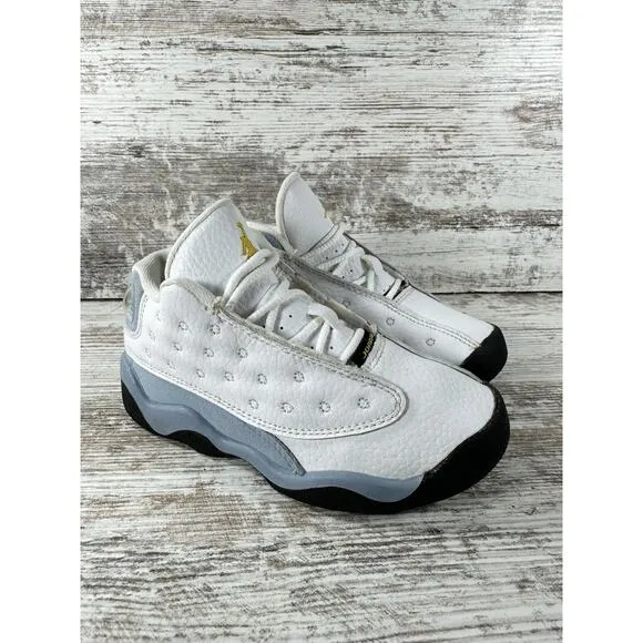Toddler Nike Air Jordan 13 Retro White/Blue Sneakers Sz 9C Athletic