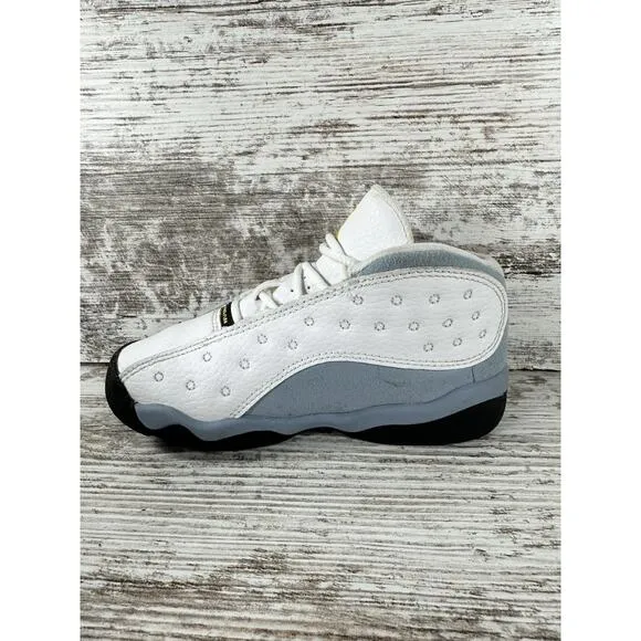 Toddler Nike Air Jordan 13 Retro White/Blue Sneakers Sz 9C Athletic