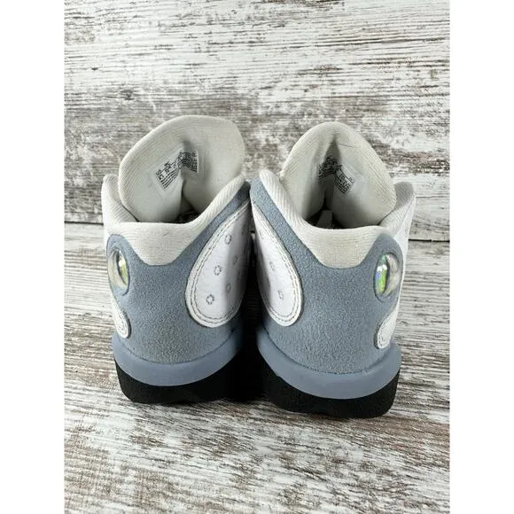 Toddler Nike Air Jordan 13 Retro White/Blue Sneakers Sz 9C Athletic