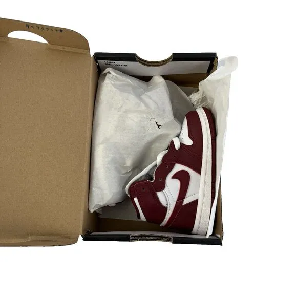 Toddler's Jordan 1 Retro High OG &quot;Artisanal Red&quot; Wht/Team Red (FD1413 160) Sz 5C