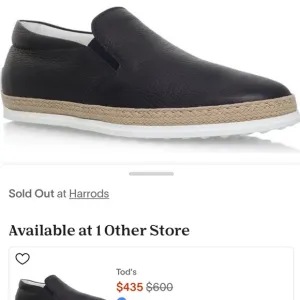 Tod's Men's Black Slip-On Shoes In excellent used condition.men’s size 7 1/2