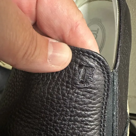 Tod's Men's Black Slip-On Shoes In excellent used condition.men’s size 7 1/2