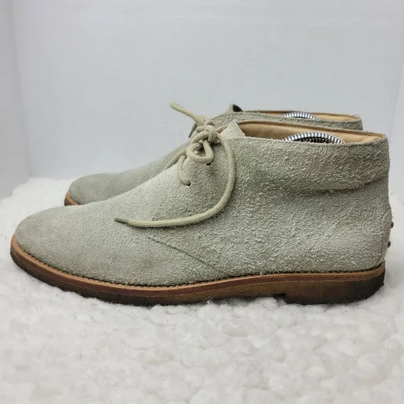 Tod’s Men's Chukka Boots Size 8 Tan Suede Leather