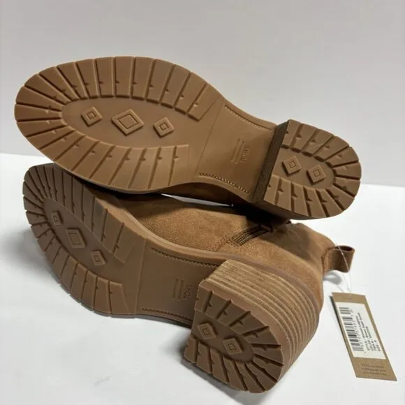Toms Women’s Leighton Brown Suede Ankle Booties, Size 6 M