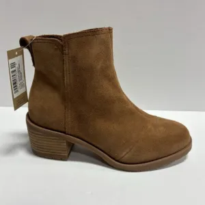 Toms Women’s Leighton Brown Suede Ankle Booties, Size 6 M