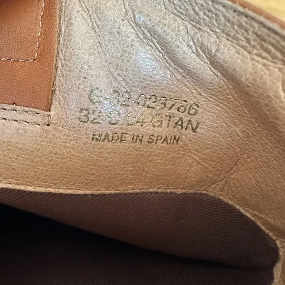 TOPSHOP Captive leather tan boots EU Size 39 / US 9