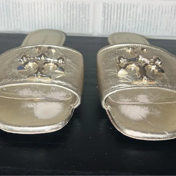 Tory Burch Eleanor Gold Women's Slide Sandals