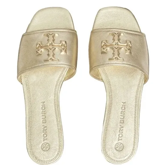 Tory Burch Eleanor Gold Women's Slide Sandals