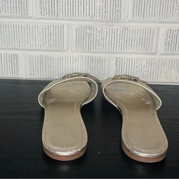 Tory Burch Eleanor Gold Women's Slide Sandals