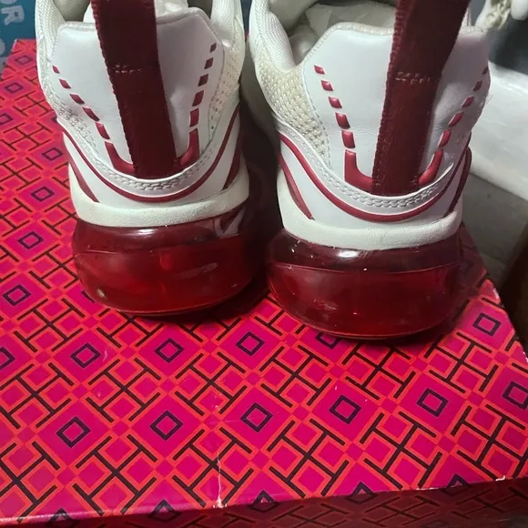 Tory Burch good luck tech trainer Women's White and Red Sneaker