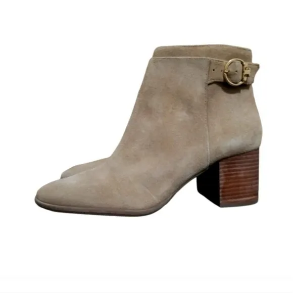 Tory Burch Sofia Suede Sand Ankle boots