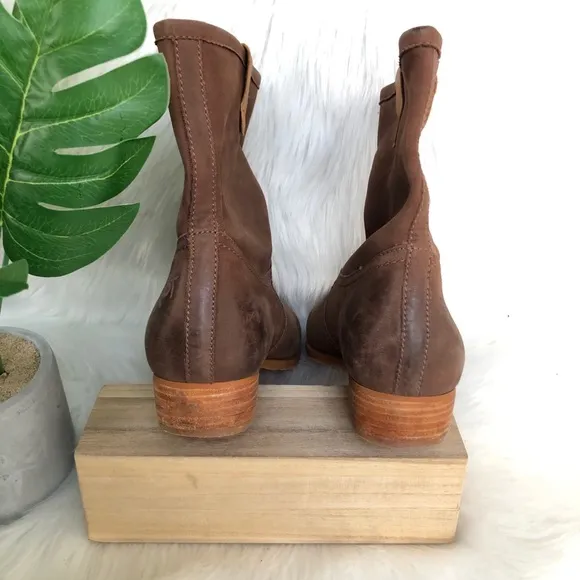 Toto Genuine Suede Leather Pull Up Boots, 6