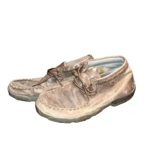 Twisted X Mens Original Chukka Driving Moccasin Shoes Brown Size 10M