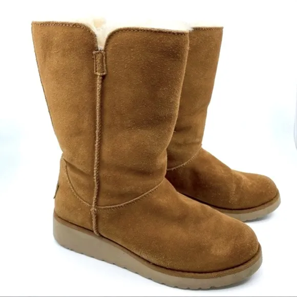 UGG 6 Koolaburra‎ Chestnut Classic Short Leather Boots