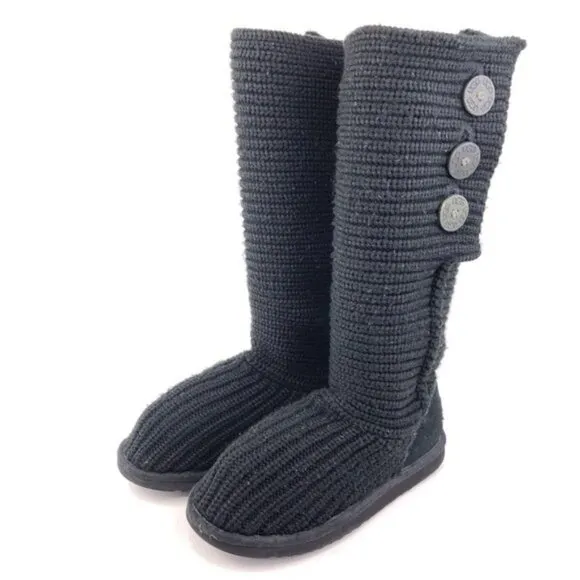UGG Australia 'Classic Cardy' Tall Knit Winter Boots 7