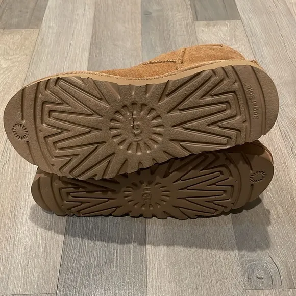 UGG Australia Classic Mini Rubber Logo Chestnut Boots