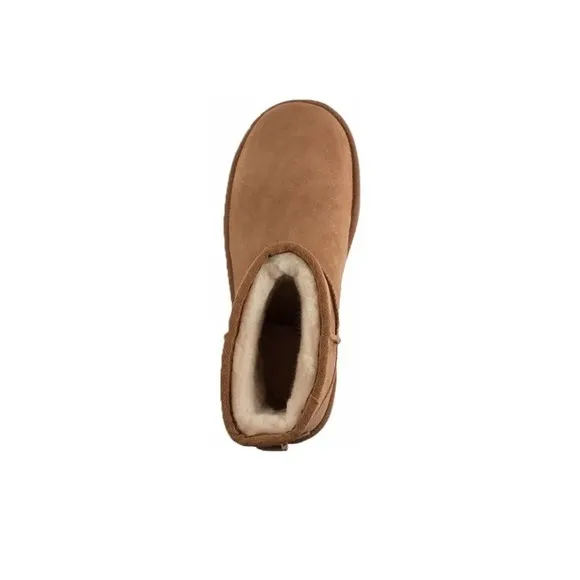 UGG Australia Classic Mini Rubber Logo Chestnut Boots