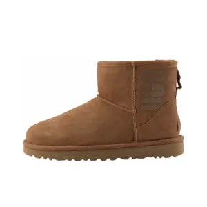 UGG Australia Classic Mini Rubber Logo Chestnut Boots