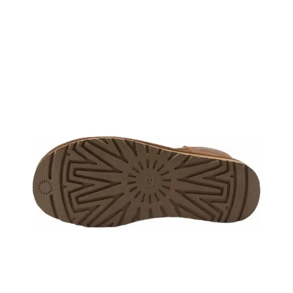 UGG Australia Classic Mini Rubber Logo Chestnut Boots