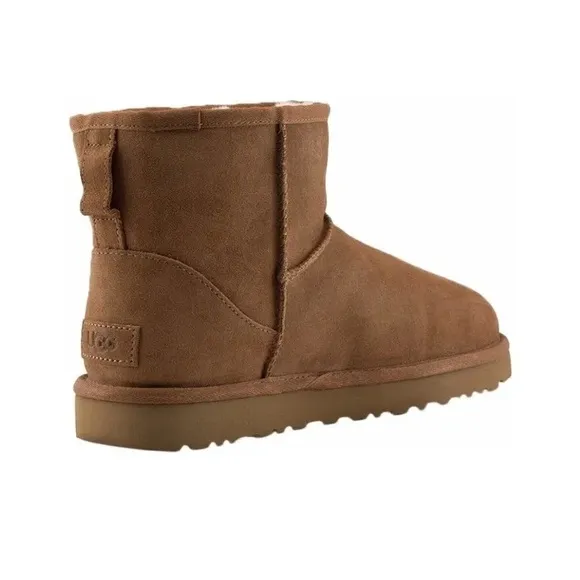 UGG Australia Classic Mini Rubber Logo Chestnut Boots