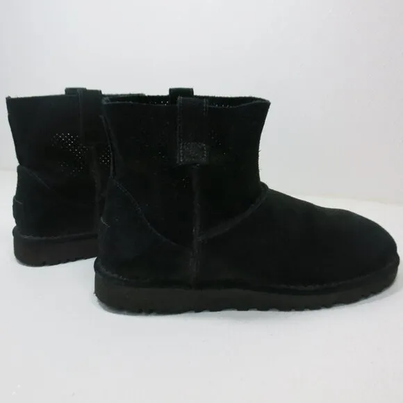 UGG Australia Classic Unlinned Mini Perforated Boots Women's Footwear Shoes 8