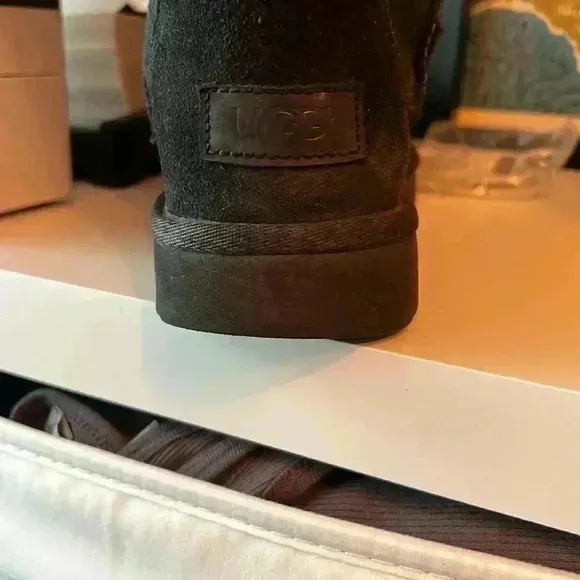 Ugg Black Classic Tall II Suede Boots