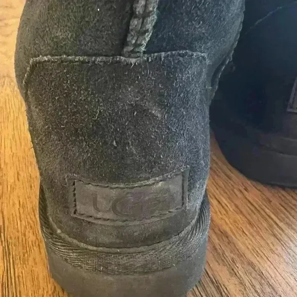 Ugg Black Classic Tall II Suede Boots