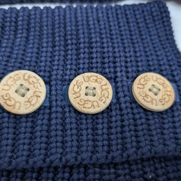 UGG Classic Cardy Knit Blue Sweater boots womens size 5