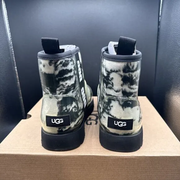 UGG Classic Clear Mini Marble Boots Womens Size 7 Plastic New In Box 1120778