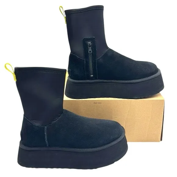 UGG Classic Dipper Platform Ankle Boots Size 9