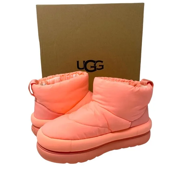 UGG Classic Maxi Mini Boots Sweetheart Women's Size Textile Wool Blend 1132017