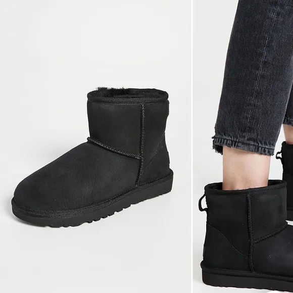 UGG Classic Mini Boots in Black Size 5