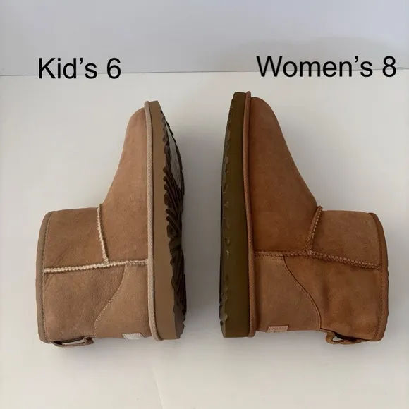 UGG Classic Mini Boots Sand Kid’s 6 (Fits Women’s 8) New in Box