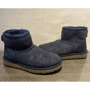 UGG CLASSIC MINI II Winter Lined Boots 1016222 Navy Blue Women’s Size 7