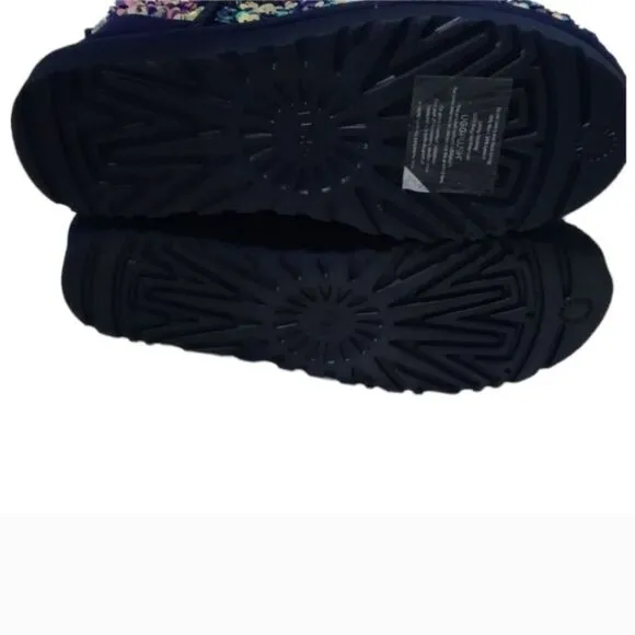 UGG Classic Mini‎ Stellar Sequin Booties Lined