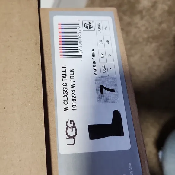Ugg classic tall black boots- size 7