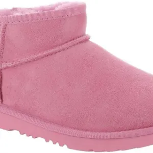 UGG Classic Ultra Mini Boots Big Girl's 4 EU 36 Pink Suede $119 NEW