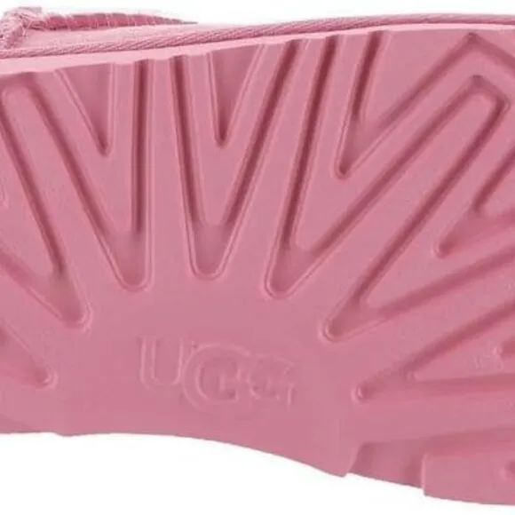 UGG Classic Ultra Mini Boots Big Girl's 4 EU 36 Pink Suede $119 NEW