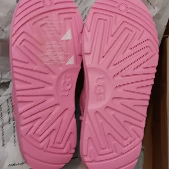 UGG Classic Ultra Mini Boots Big Girl's 4 EU 36 Pink Suede $119 NEW