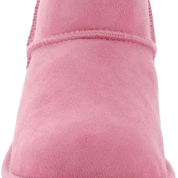 UGG Classic Ultra Mini Boots Big Girl's 4 EU 36 Pink Suede $119 NEW