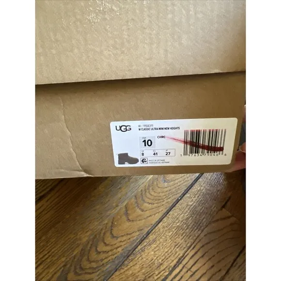 UGG CLASSIC ULTRA MINI NEW HEIGHTS Gray SUEDE WOMEN'S BOOTS US SIZE 10 NIB!
